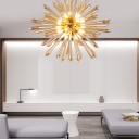 Loft Industry Modern - Crystall Sun Chandelier